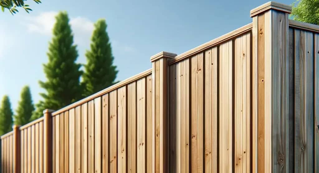 Wood fences by Home & Harbor